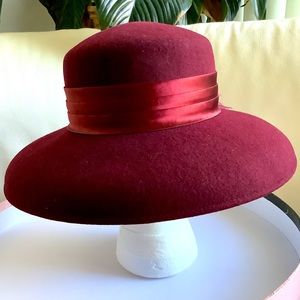 Church Hat - Burgundy